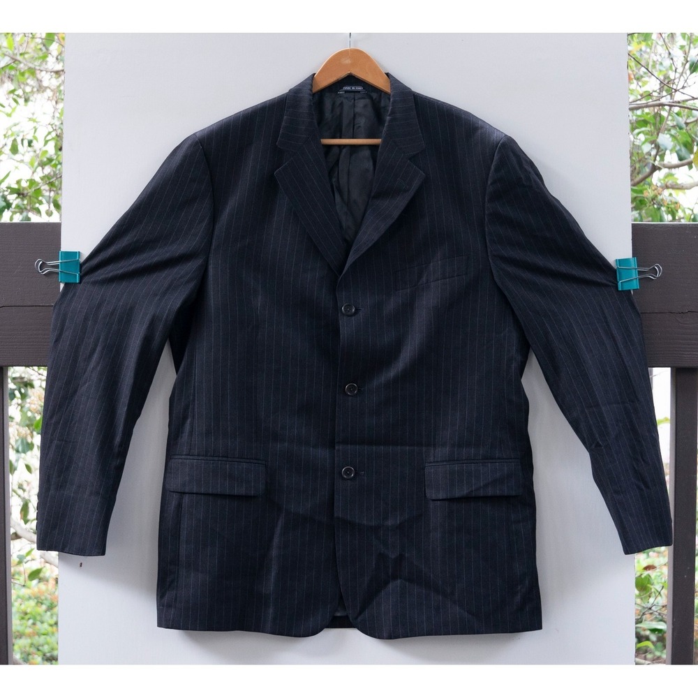 Leonardo Valenti‎ Italy Cashmere/Wool Blazer Jacket Men's Size 44 Long